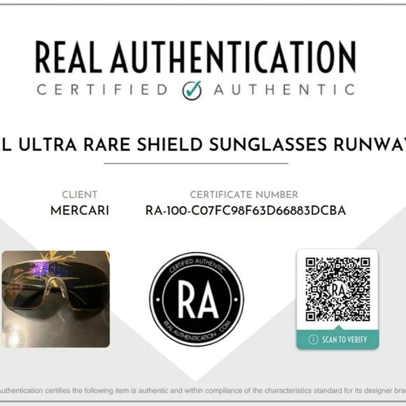 NEWLY LISTED!!!! ULTRA RARE CHANEL SHEILD RUNWAY SUNGLASSES - Picture 9 of 9